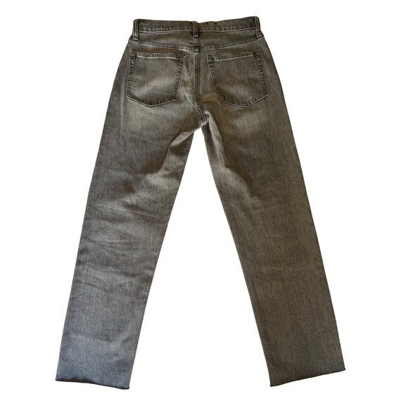GAP Cheeky Straight High Rise Jeans Grey, Size 27 4R - Picture 4 of 5
